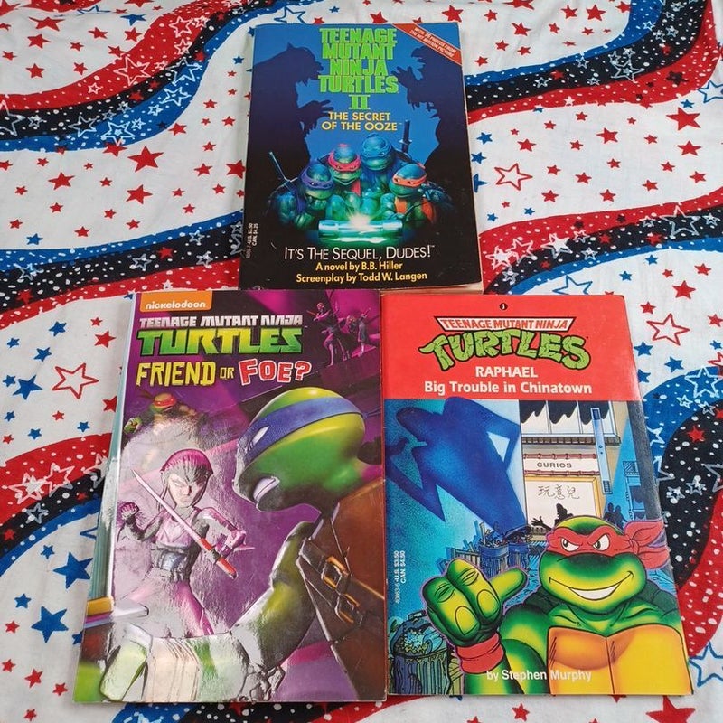 3 x Teenage Mutant Ninja Turtle Books