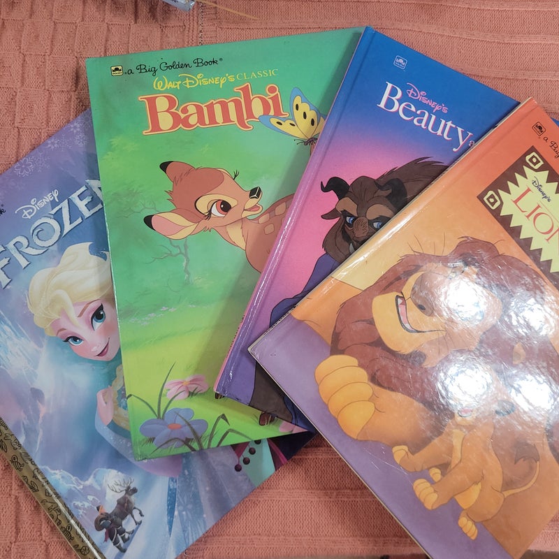 4 Disney Big Golden Books