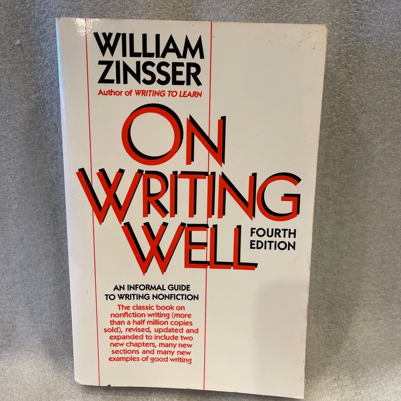 On writing well by william zinsser paperback pangobooks