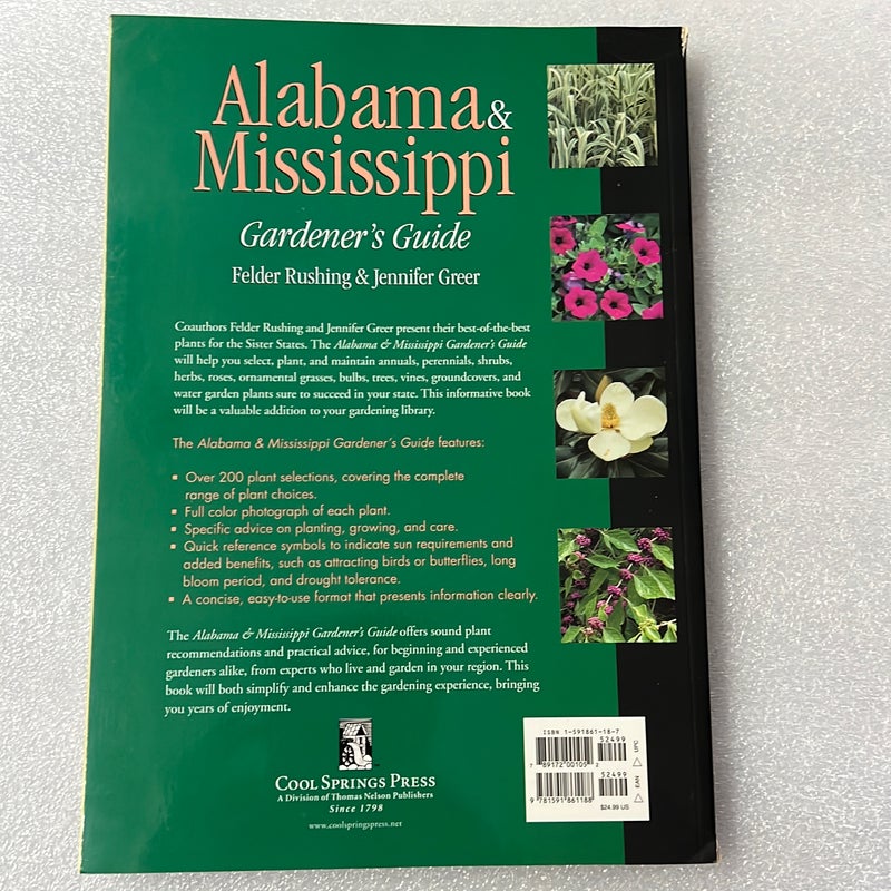 Alabama and Mississippi Gardener's Guide