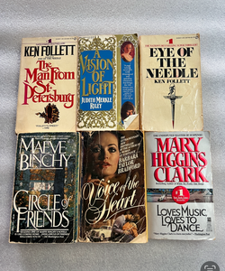 Lot of 6 novel books