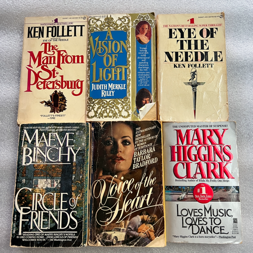Lot of 6 novel books