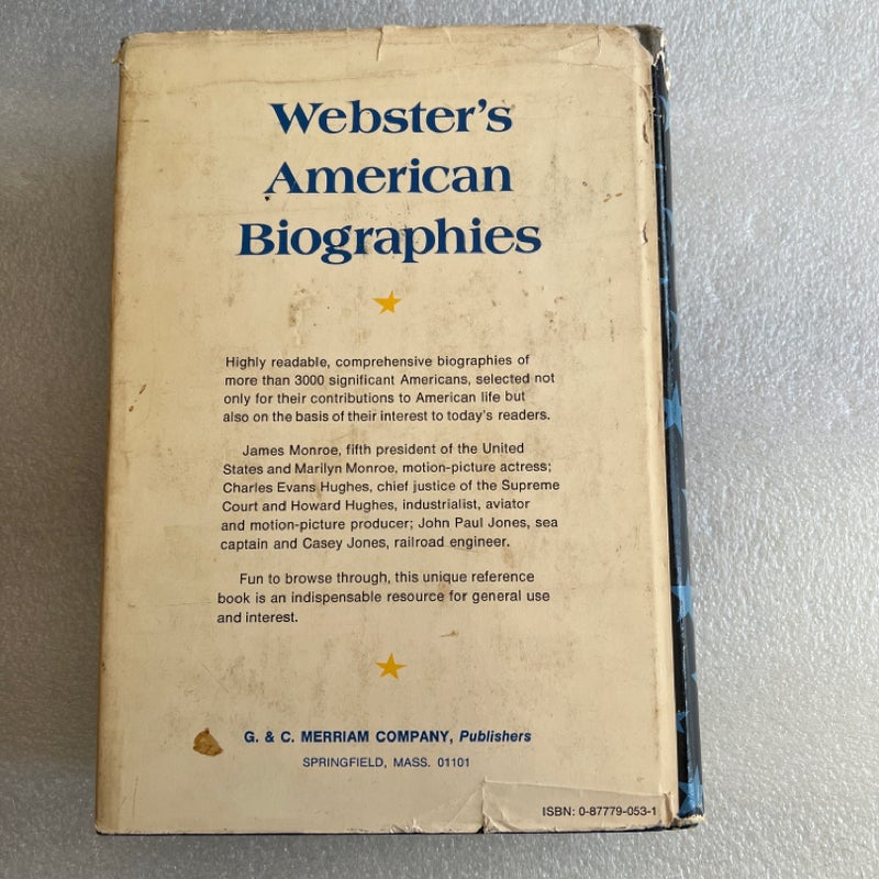 Webster's American Biographies