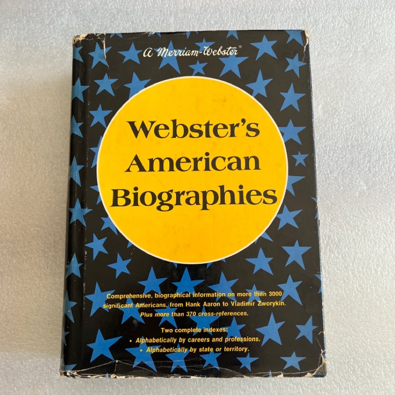 Webster's American Biographies