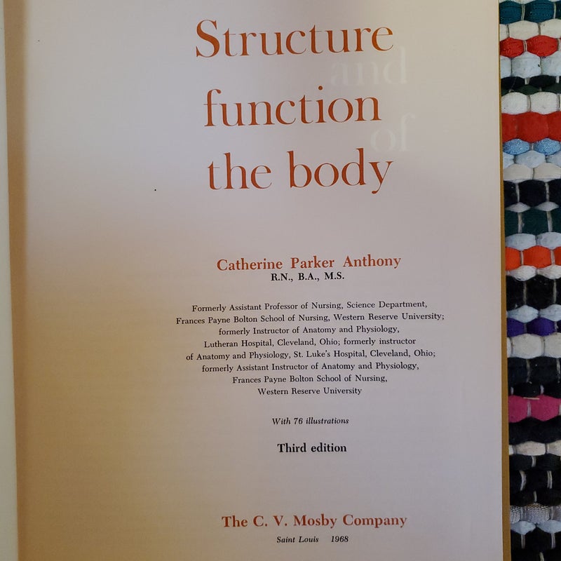 Structure and function of the body