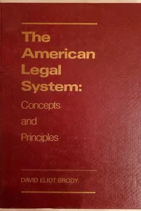 The American Legal System 
