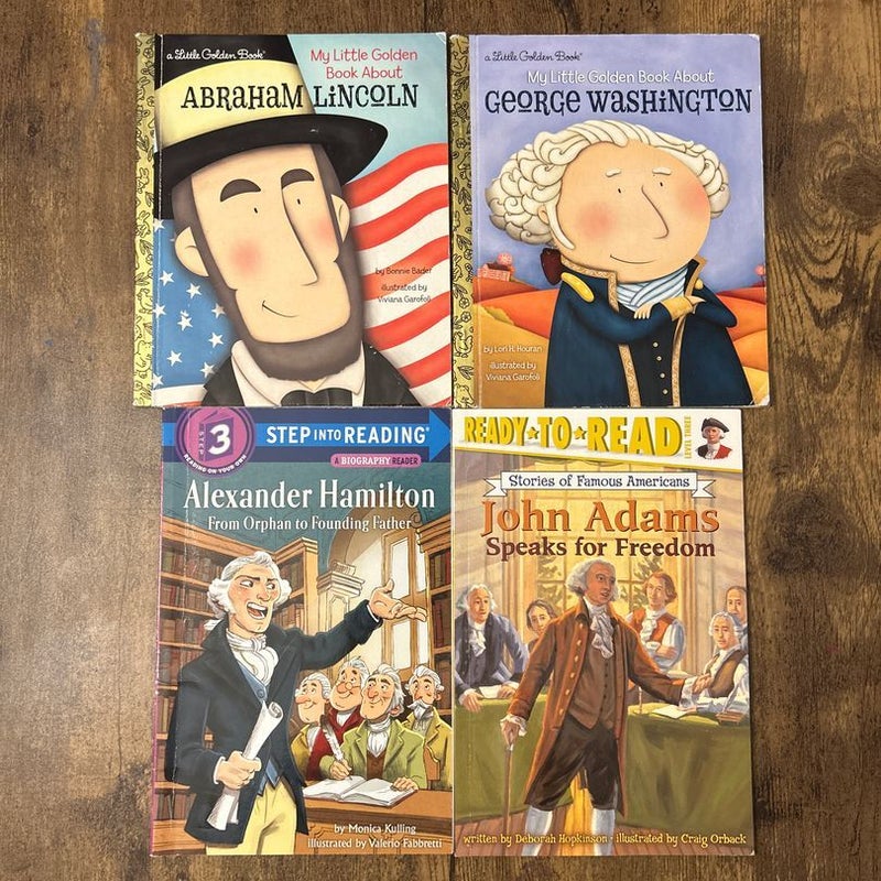 Presidents Founding Fathers Bundle (4) Books