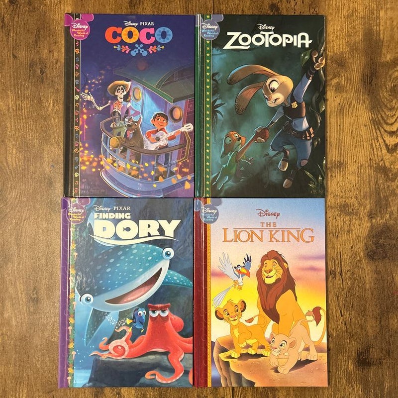 Disney Wonderful World of Reading “Boys” Bundle (3) Hardcover Books