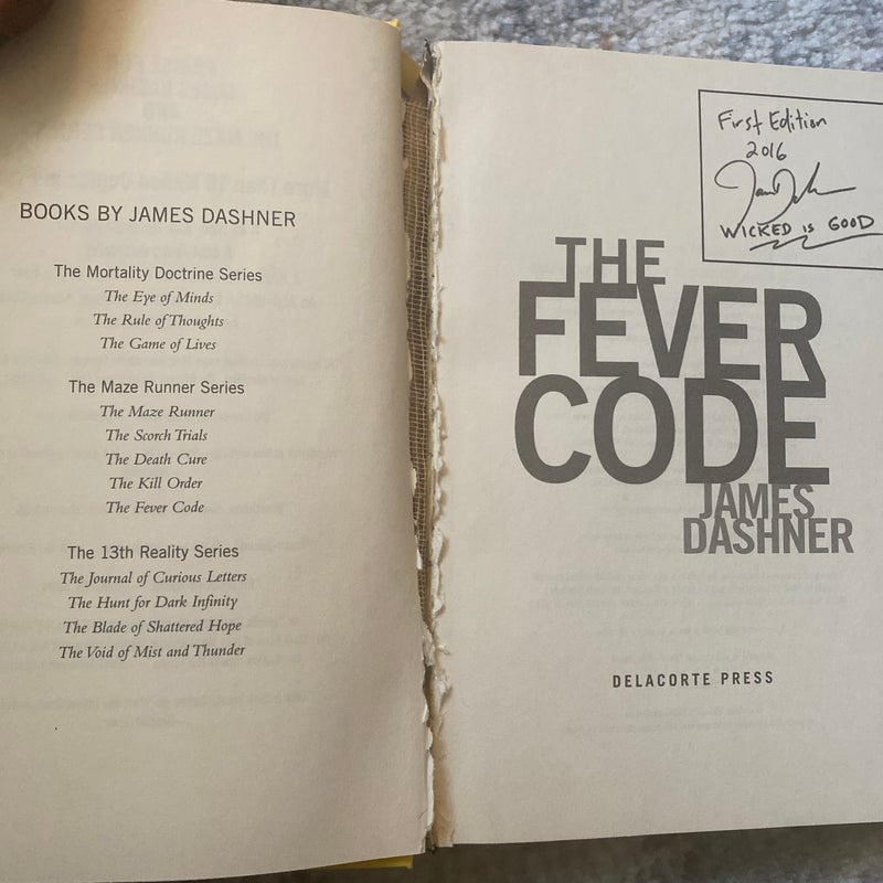 The Fever Code (Maze Runner, Book Five; Prequel)