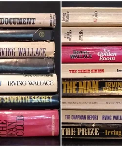 Lot of 15 Irving Wallace Vintage Best Sellers