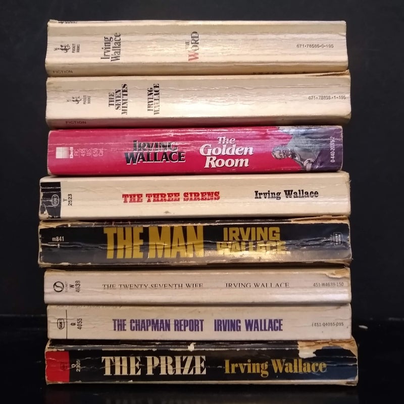 Lot of 15 Irving Wallace Vintage Best Sellers