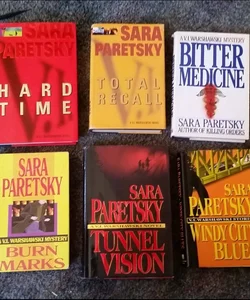Lot of 6 Sara Paretsky Novels 