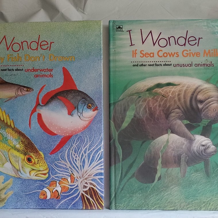 I Wonder Set of 5 Hardbacks includes Facts on Mammals, Birds, Underwater Animals, Plants, Reptile &