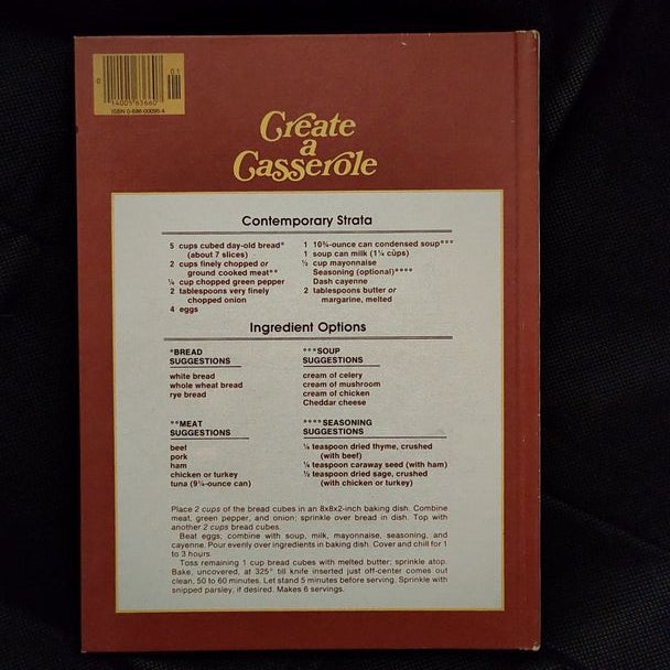 Better Homes and Gardens All-Time Favorite Casserole Recipes Cookbook 1977