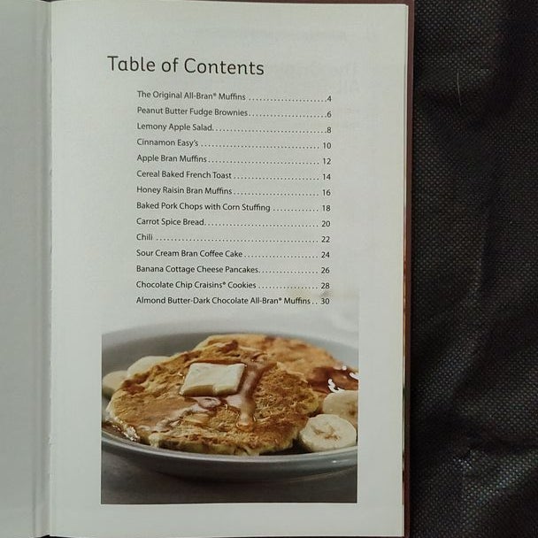 Kellogg's Raisin Bran Cookbook Recipes 2015