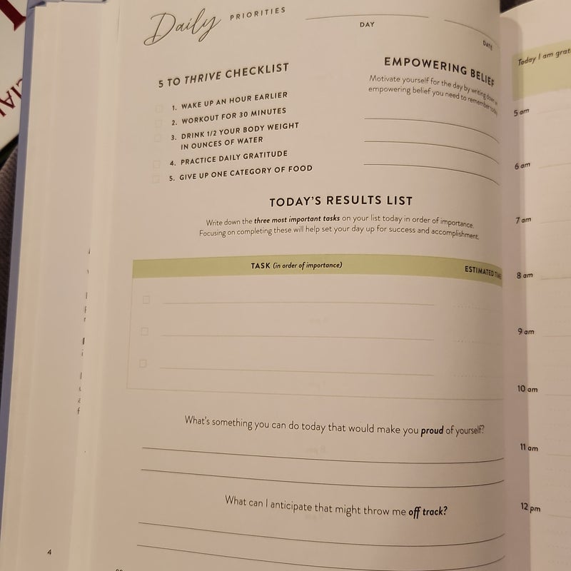 Start Today Priority Planner