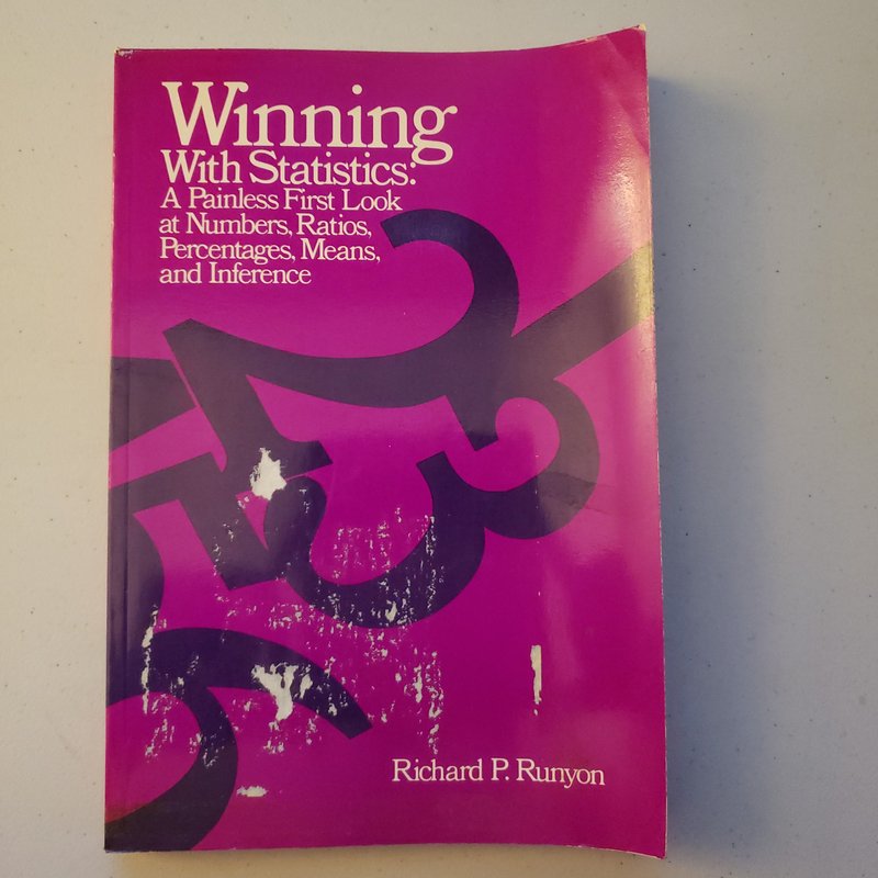 Winning with statistics by richard p runyon paperback pangobooks