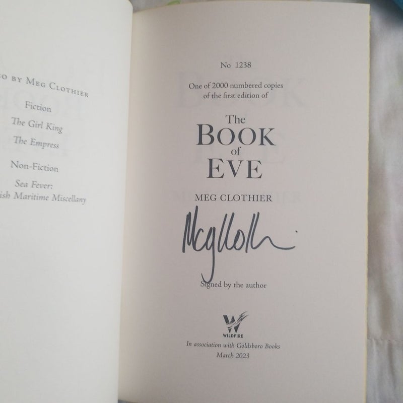 The Book of Eve Signed GSFF 