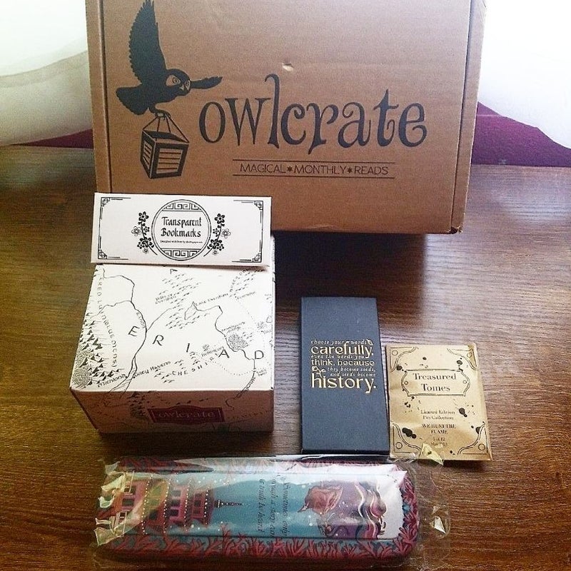 Owlcrate “Against All Odds” cheapest May Bookish Items Only Box