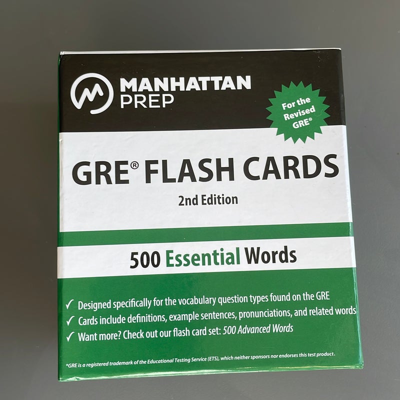 500 Essential Words: GRE Vocabulary Flash Cards