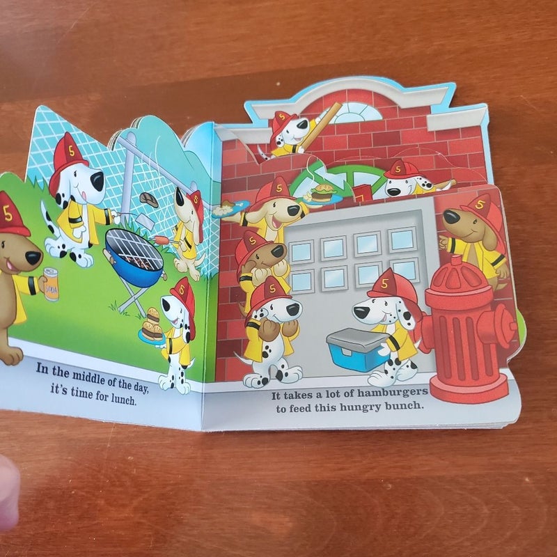 Firehouse Dogs tab board book Fire House boardbook