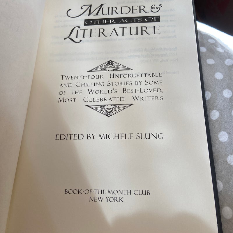 Murder & Other Acts of Literature 