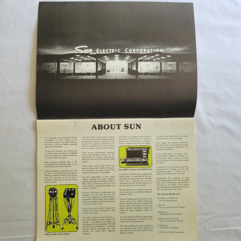 Sun Tune-Up Car Manual 1976