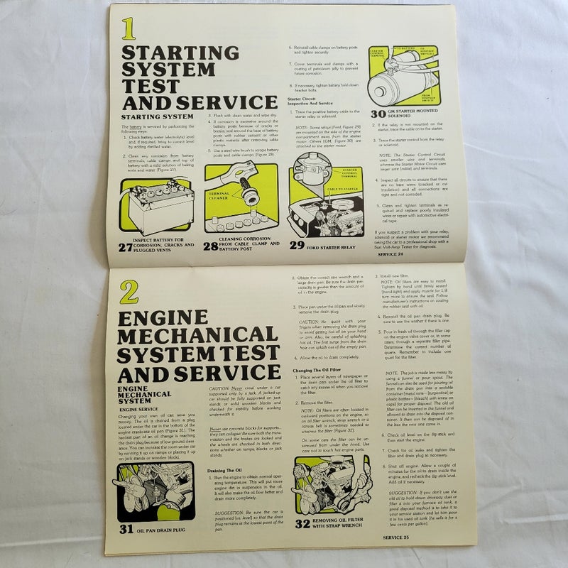 Sun Tune-Up Car Manual 1976