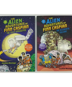 The Alien Adventures of Finn Caspian #1 Fuzzy Apocolypse & #2 Accidental Volcano