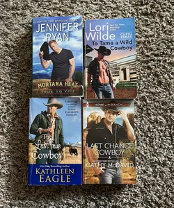 4 cowboy romance novels