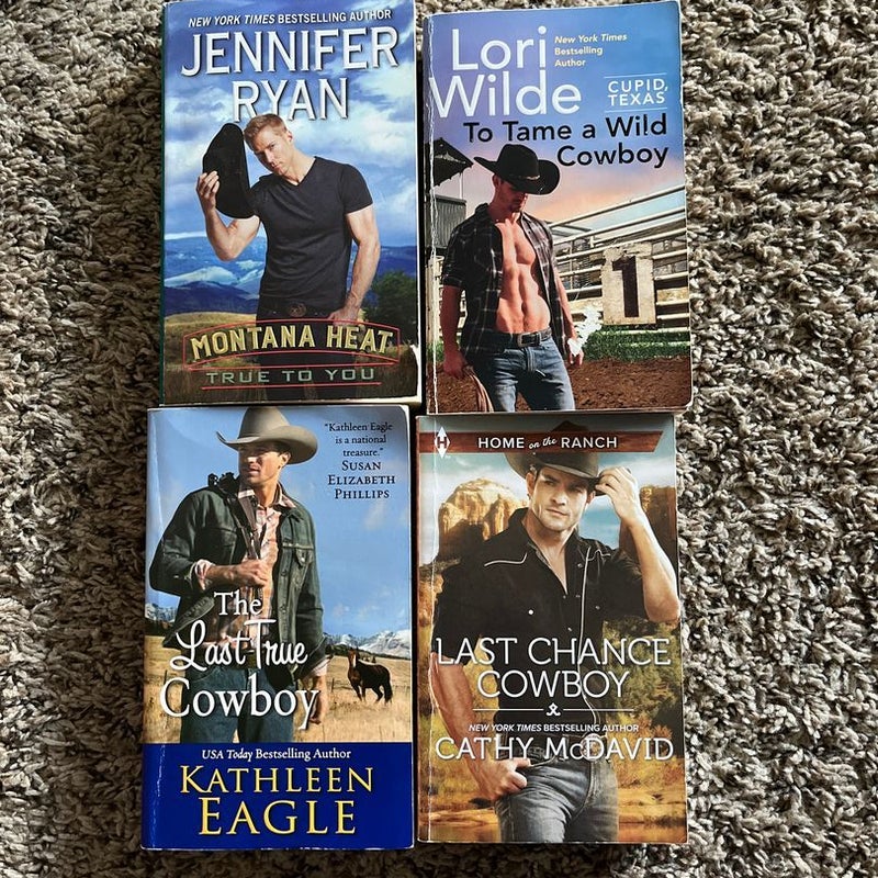 4 cowboy romance novels