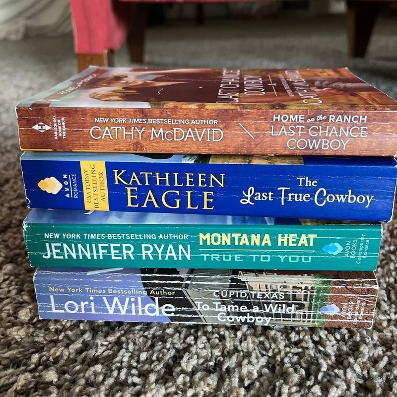 4 cowboy romance novels