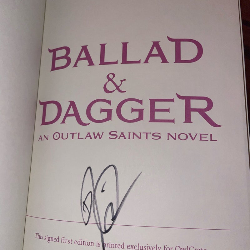 Ballad & Dagger OWLCRATE EDITION