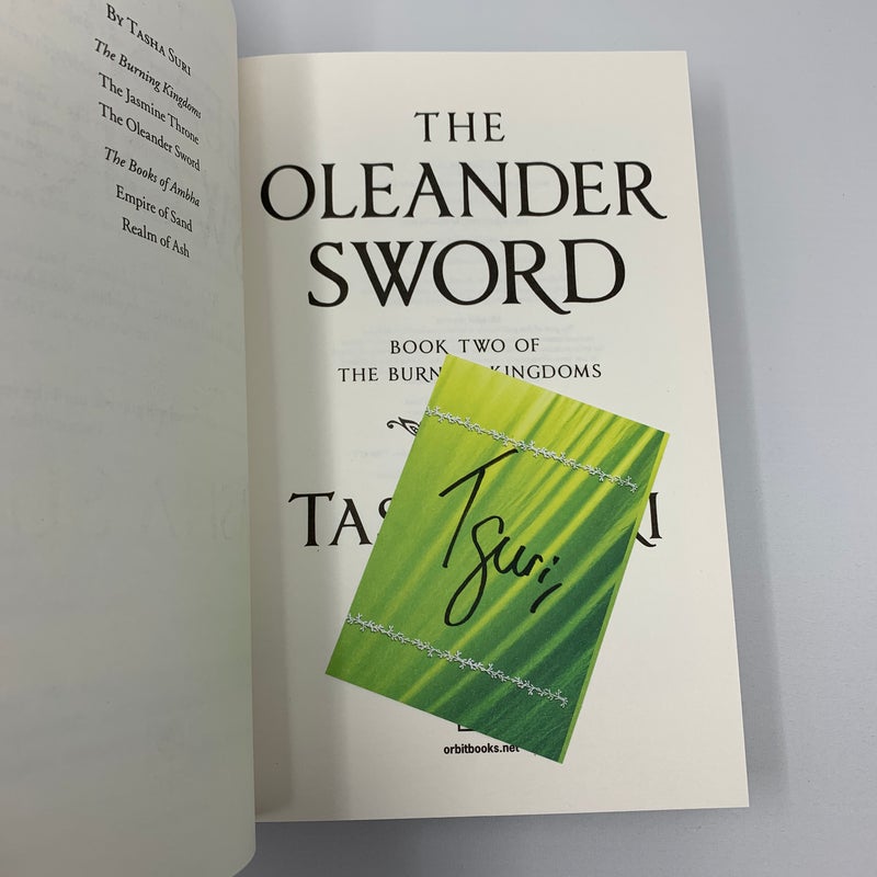 The Oleander Sword *Illumicrate Exclusive with chain pin