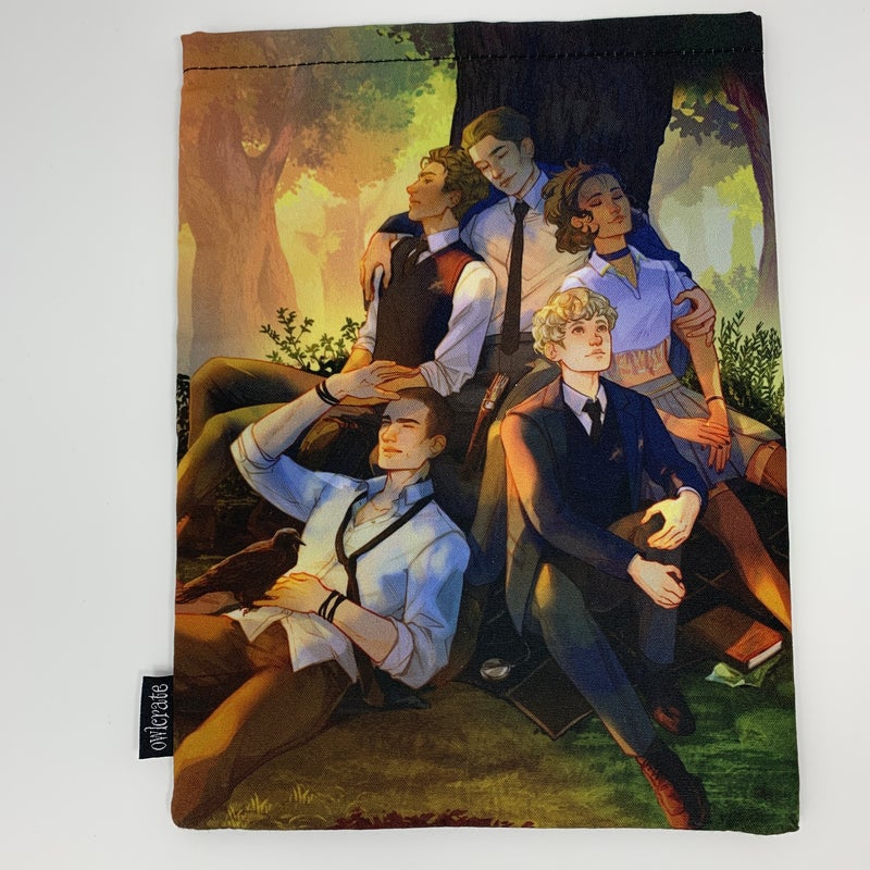 The Raven Boys book sleeve (owlcrate)