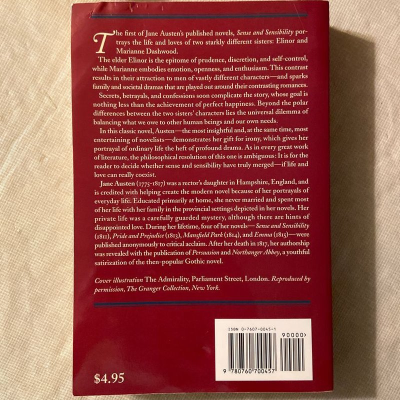 Sense and Sensibility