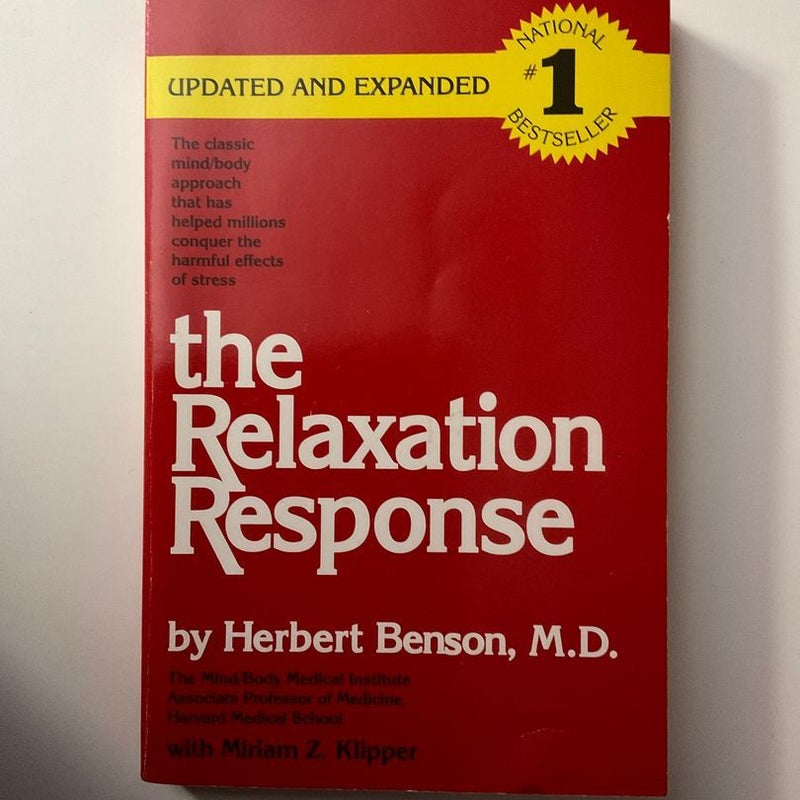 The Relaxation Response by Herbert Benson, Paperback Pangobooks