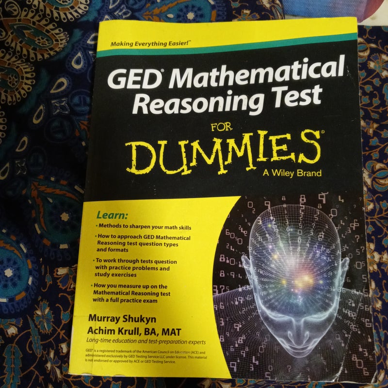 GED Mathematical Reasoning Test for Dummies