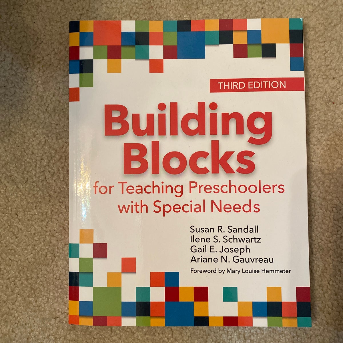 Building blocks for teaching preschoolers with special sales needs