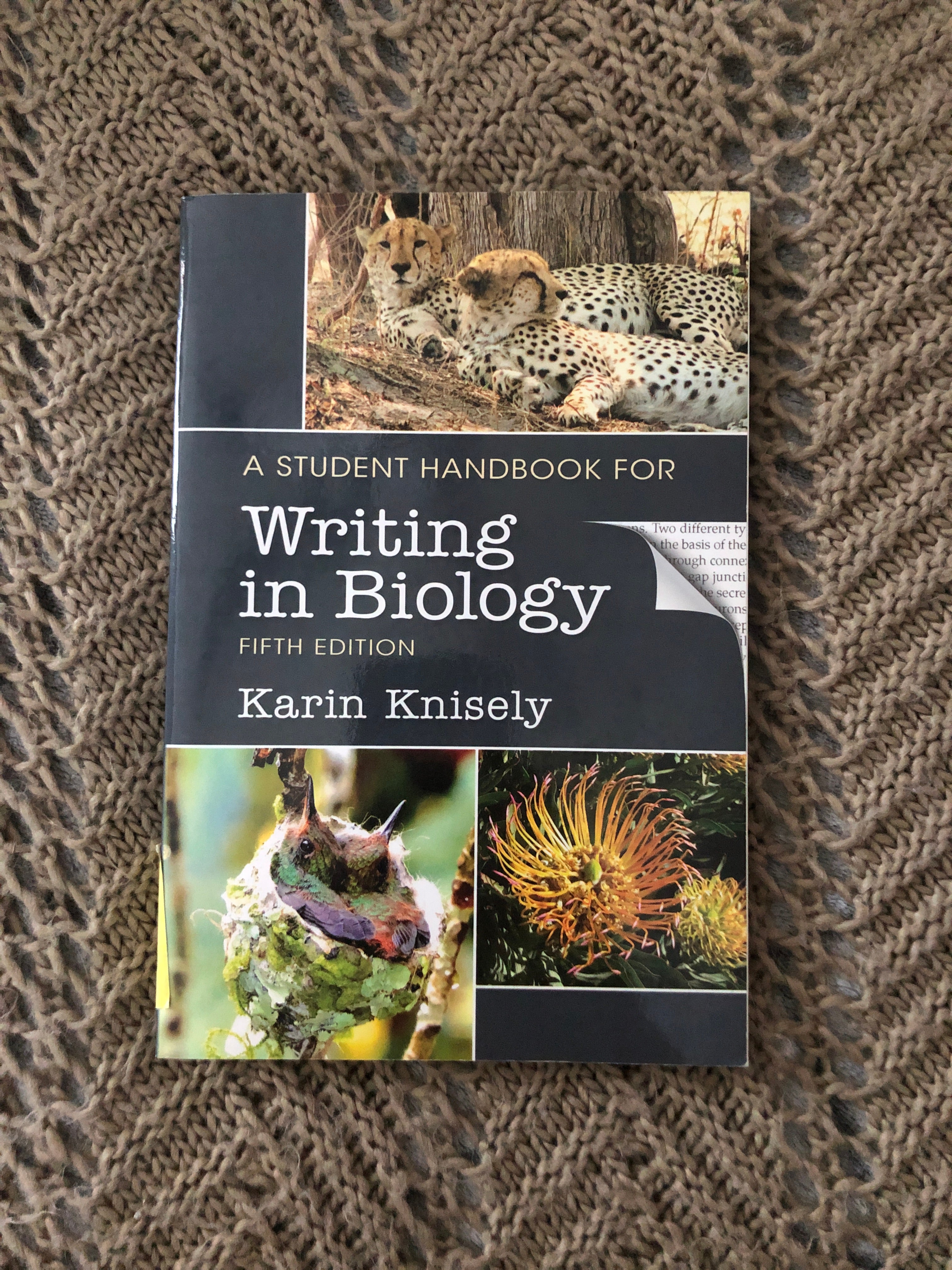 A Student Handbook for Writing in Biology