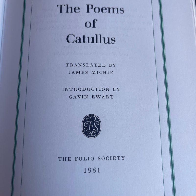 The Poems of Catullus