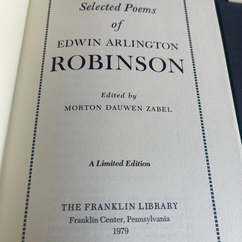 Edwin Arlington Robinson Selected Poems