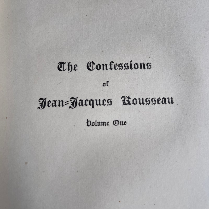 The Confessions of Jean Jacques 