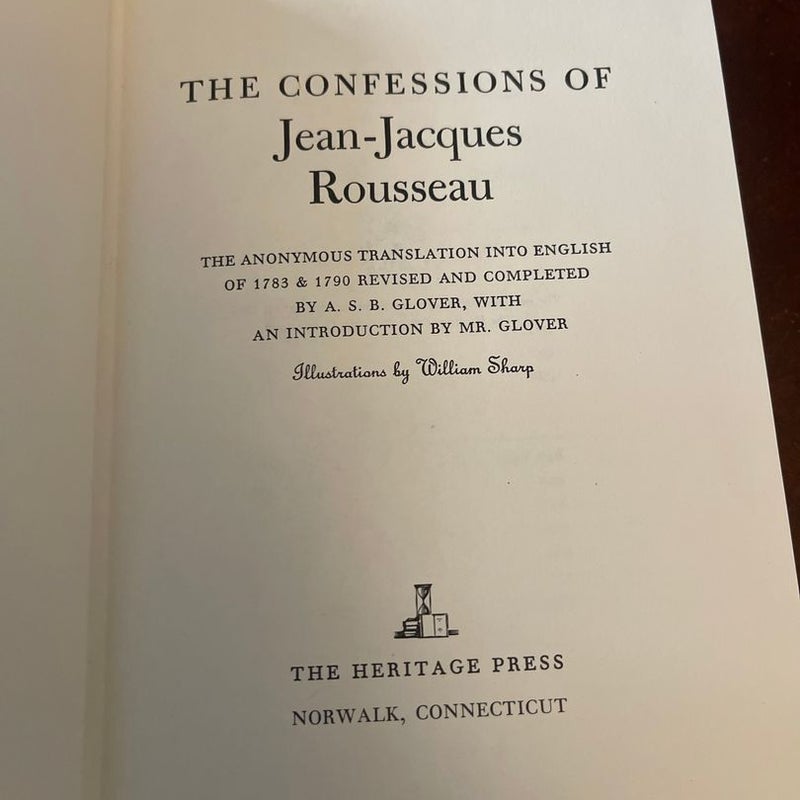 The Confessions of Jean Jacques Rousseau 