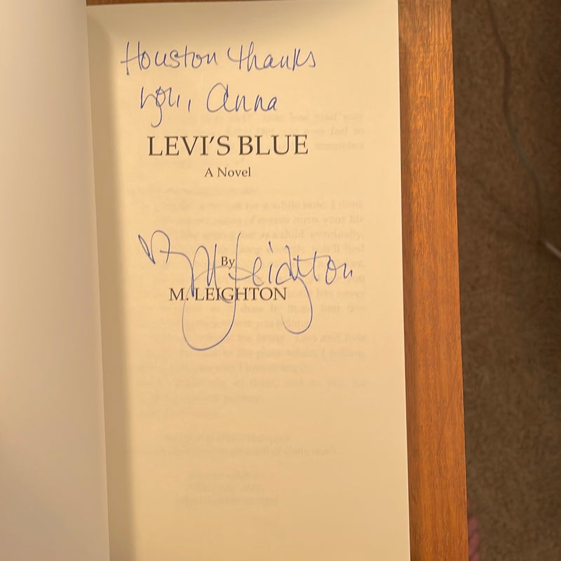 Levi's Blue Special Edition signed by author 