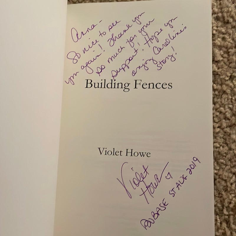 Building Fences (signed by the author) 