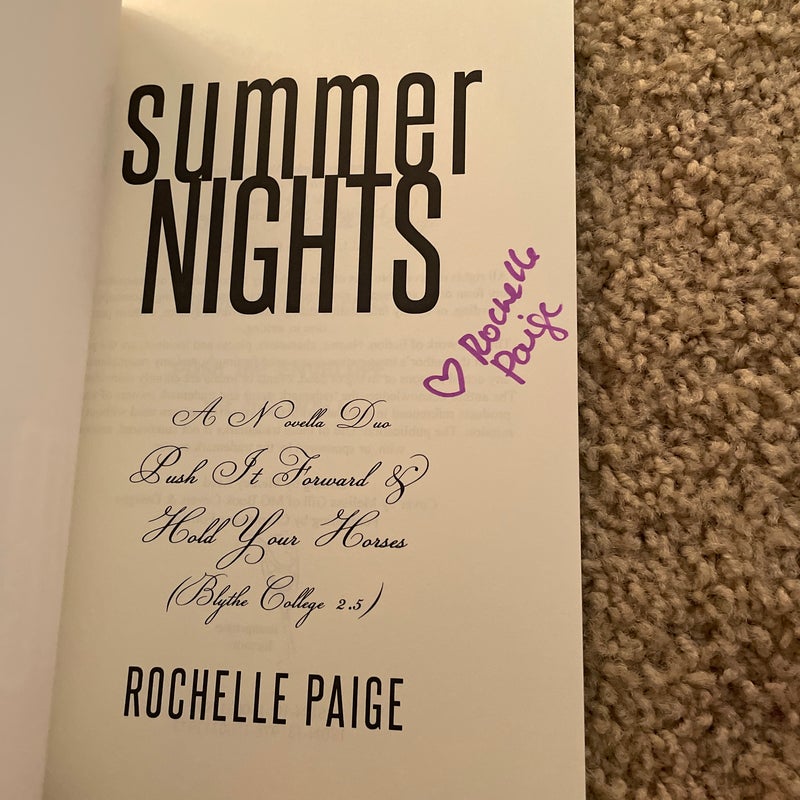 Summer Nights (signed by the author)