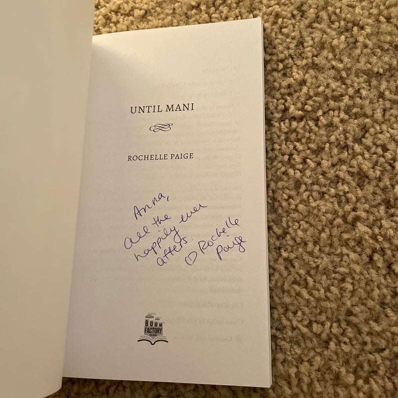 Until Marni (signed by the author)