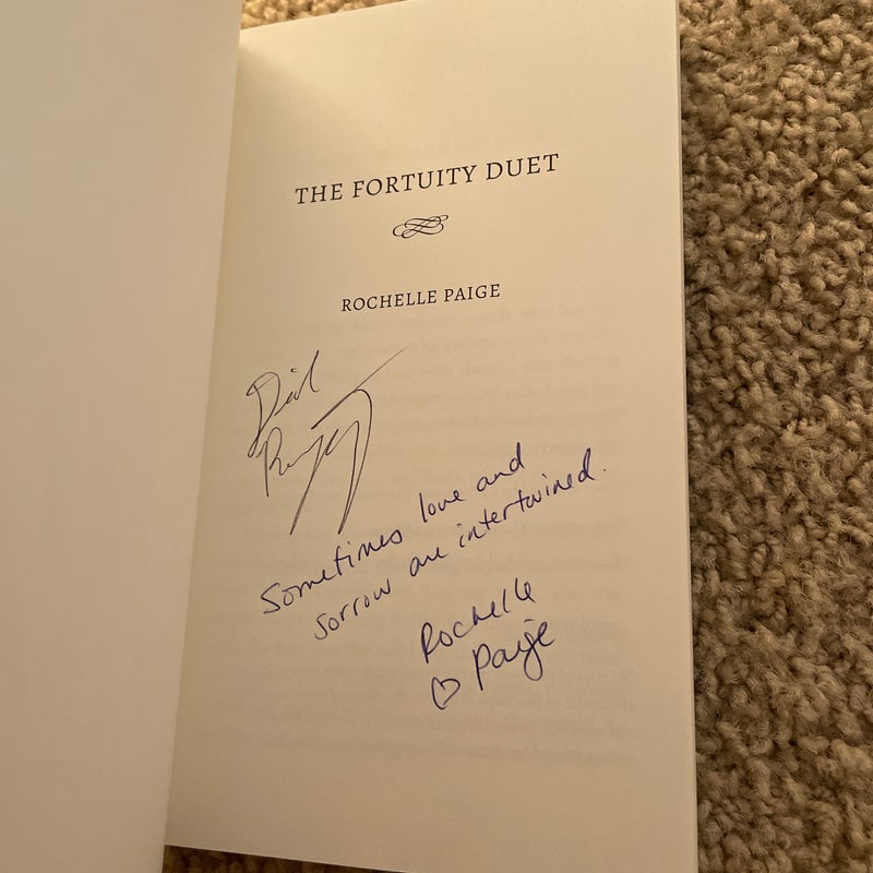 The Fortuity Duet (signed by author and cover model)