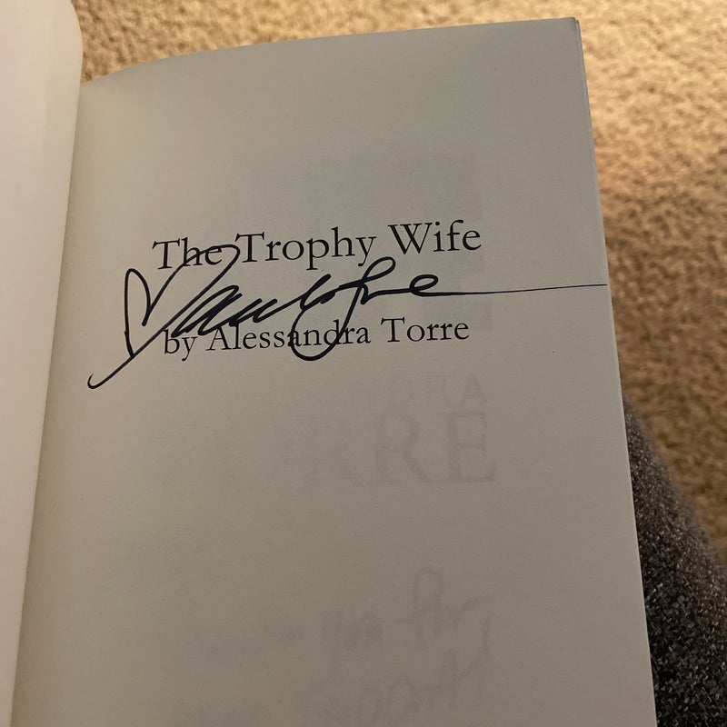 Trophy Wife (original cover signed by the author)